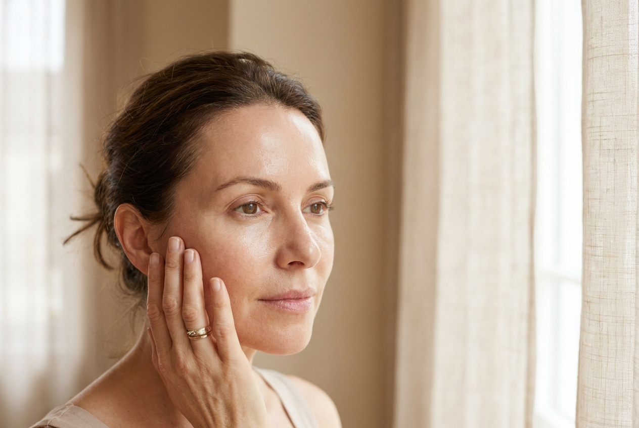 Woman with clear, even, luminous skin free of sun spots after a Lumecca IPL photofacial at Bixby Aesthetic Solutions in Bixby, OK