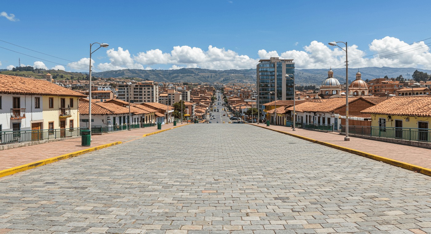 Vista panorámica de Cuenca, Ecuador