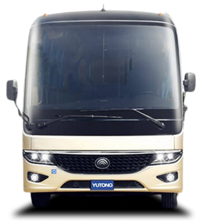 Vista frontal de un autobus D9 ZK6860