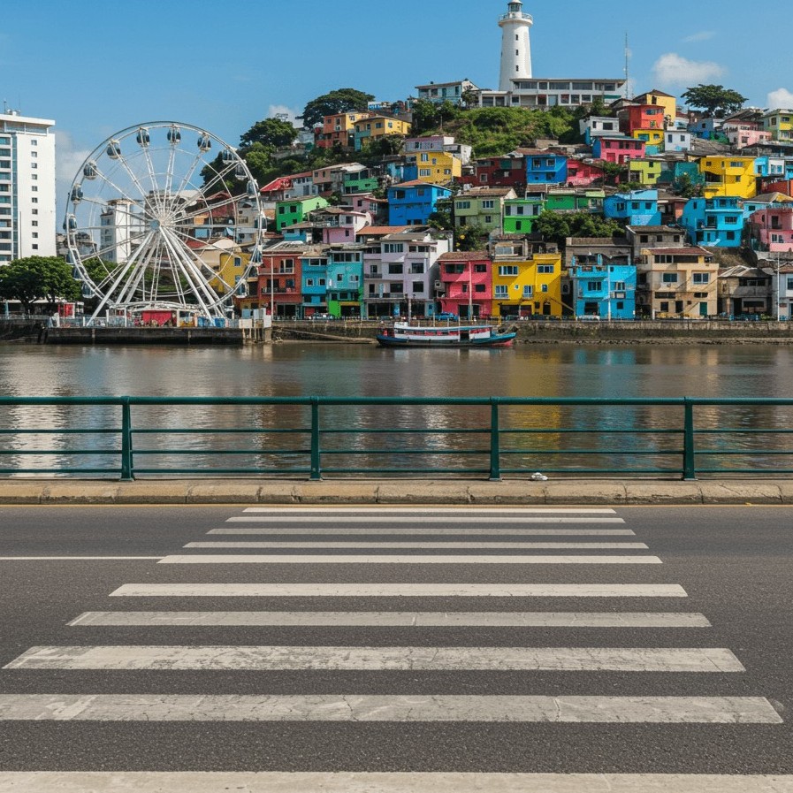 Vista cuadrada de Guayaquil, Ecuador