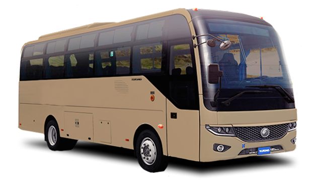 Vista 3/4 de un autobus D9 ZK6860