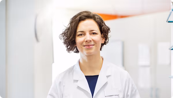 women doctor smiling at camera