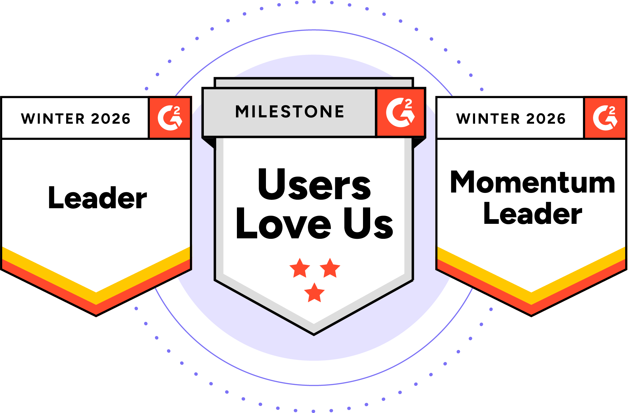 several g2 awards in floating graphic