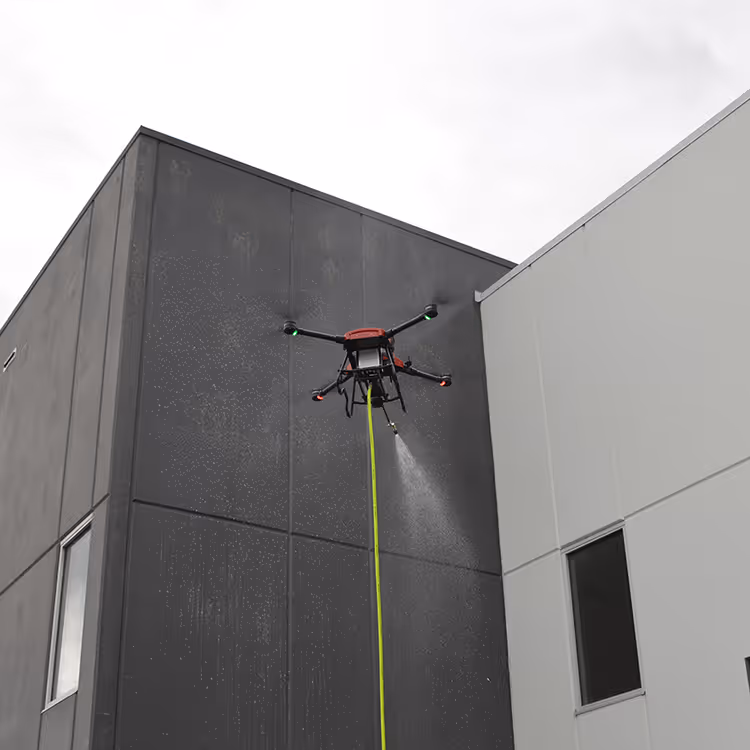 stratosclear drone commercial exterior washing