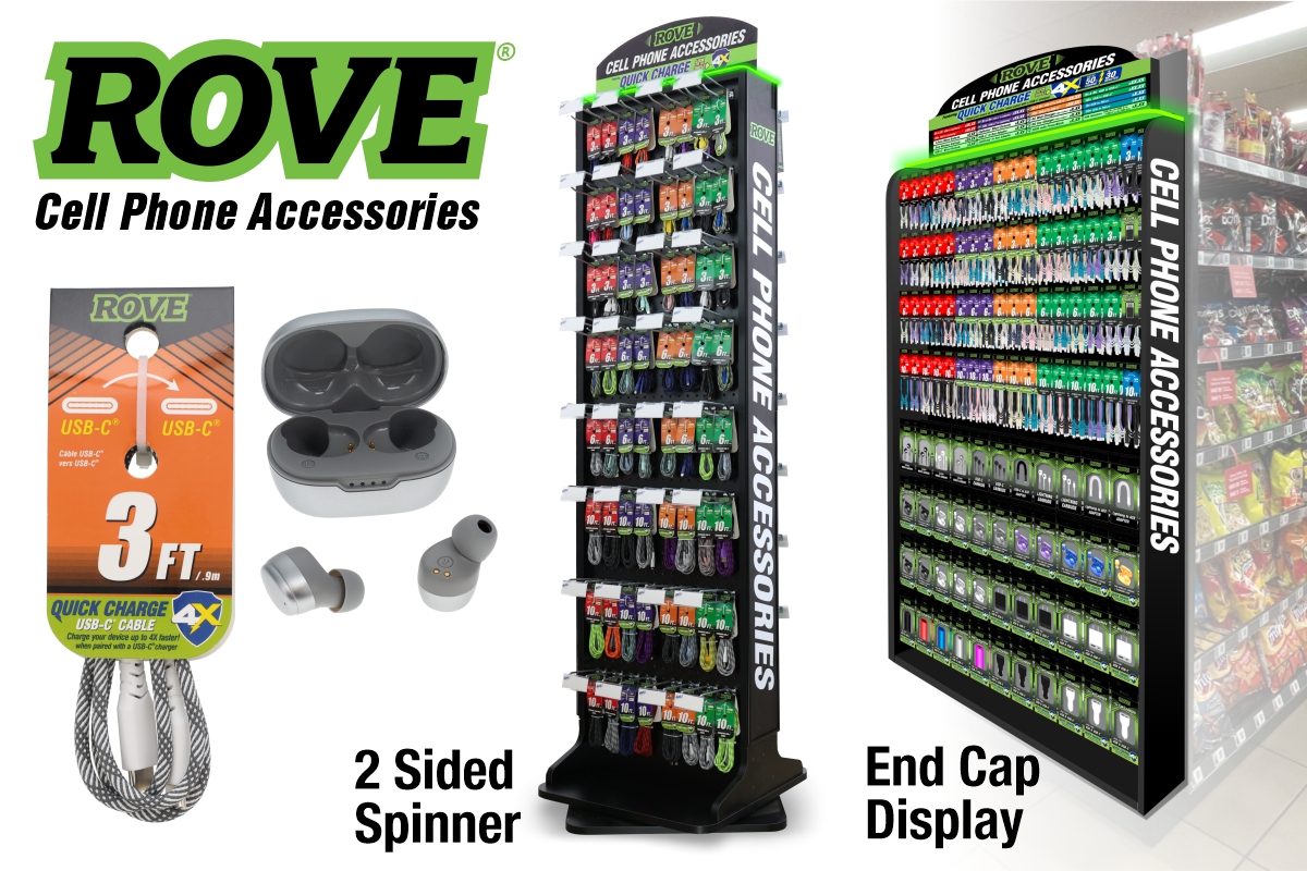 Rove Cell Phone Accessories image showing product displays