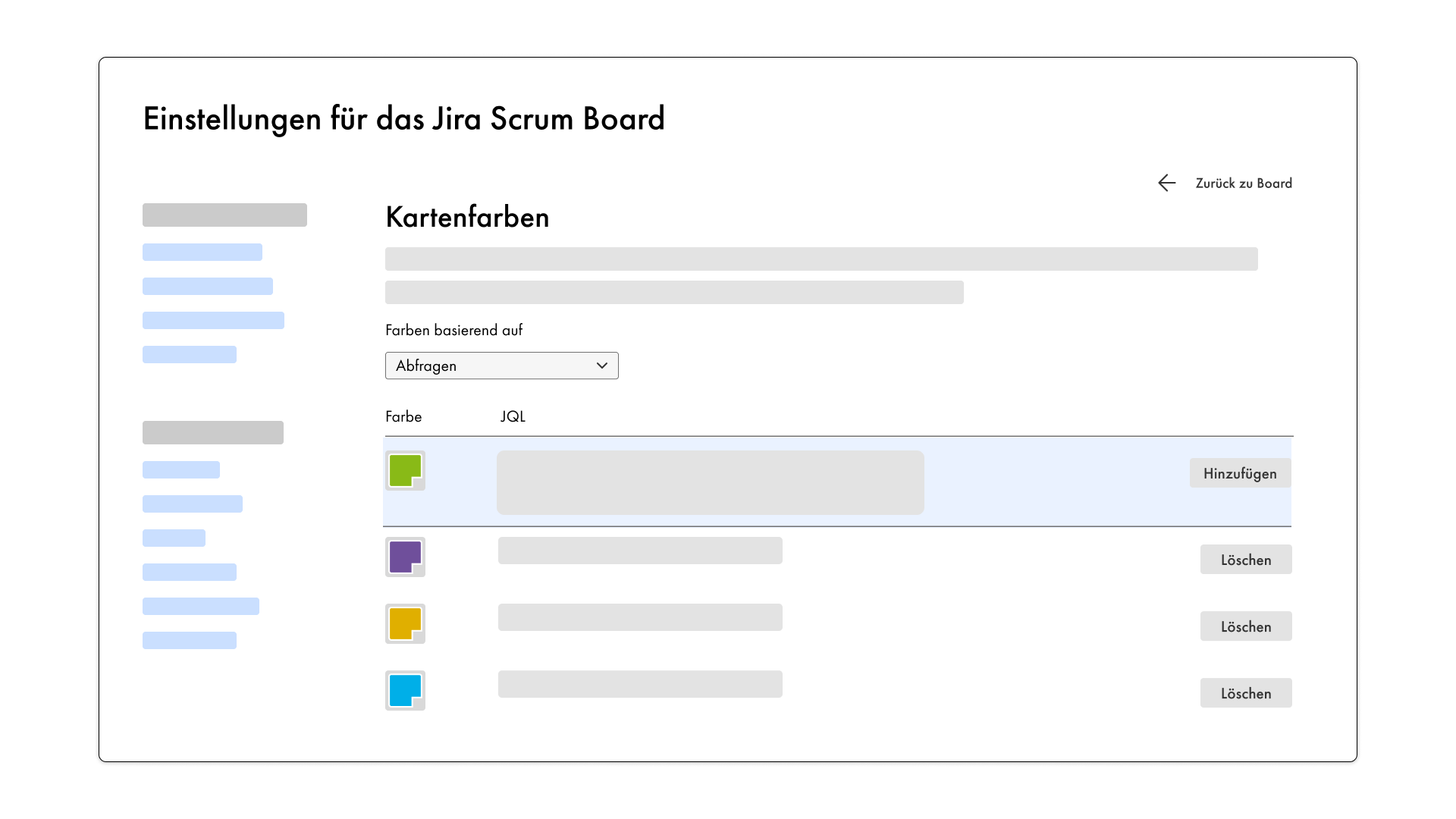 Epics einfärben in den Jira Einstellungen
