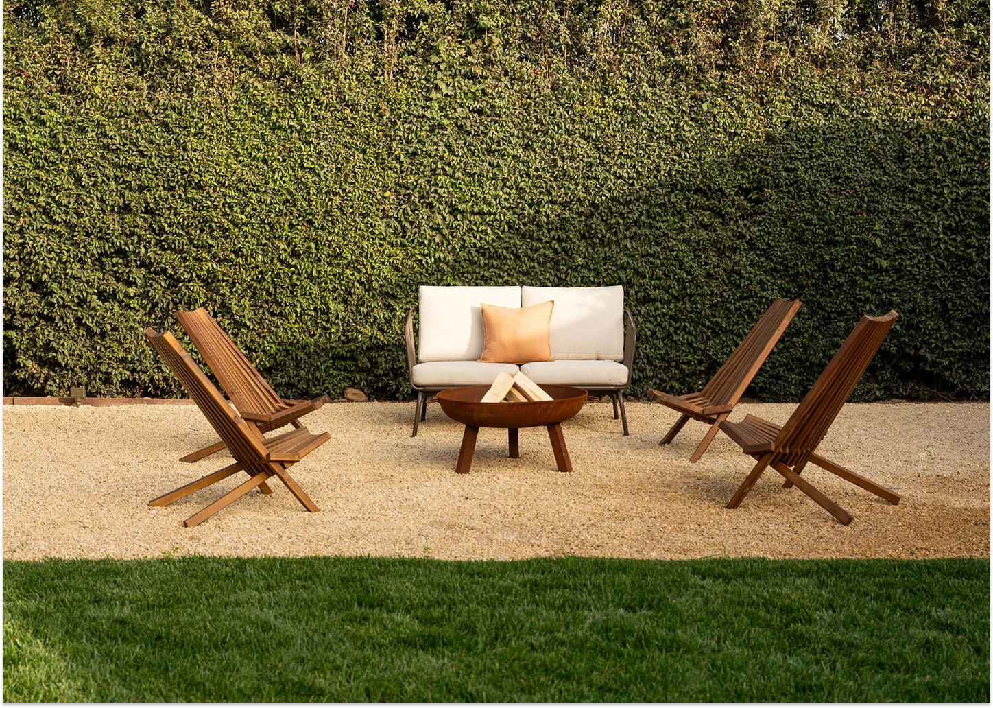 outside patio.