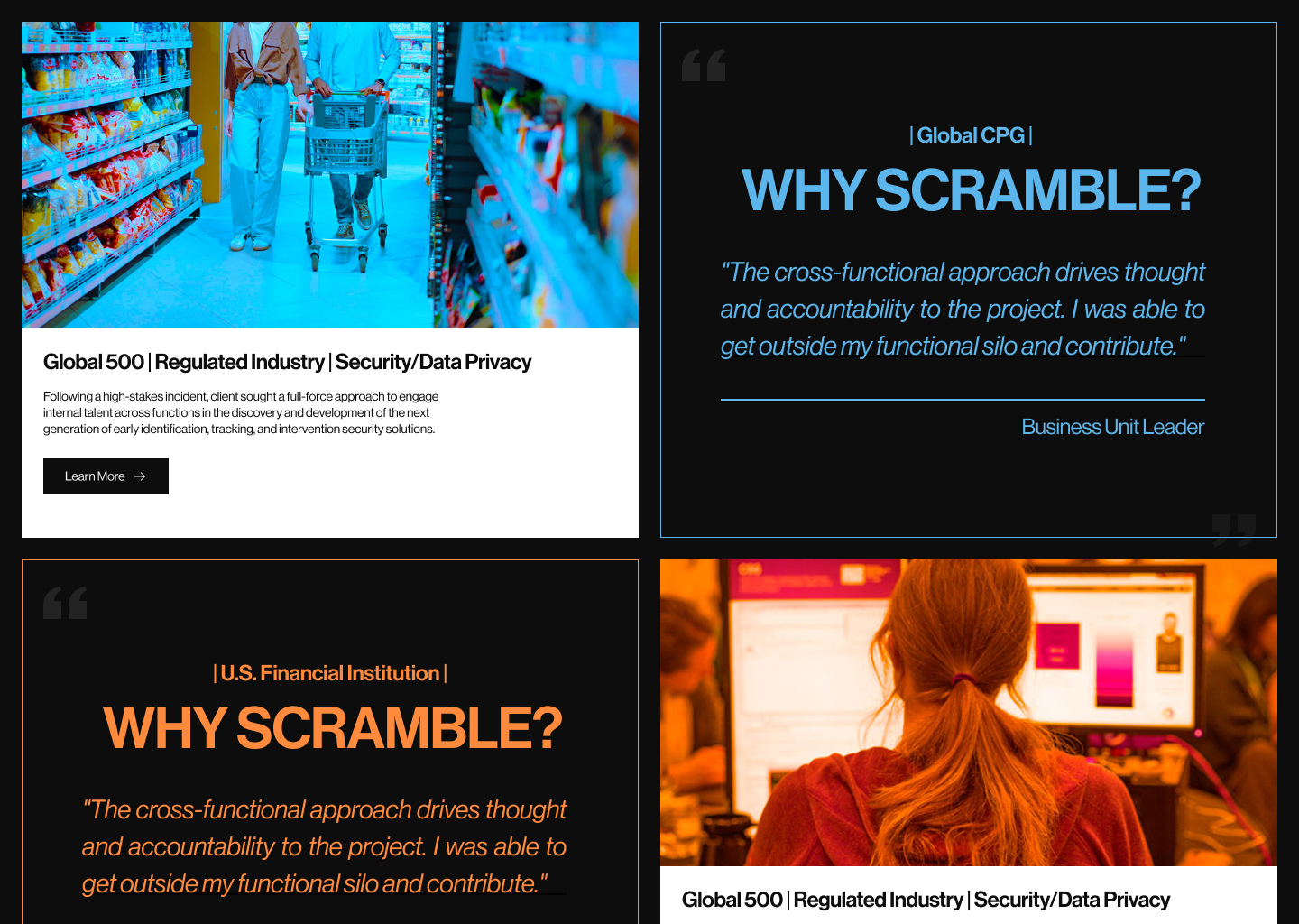 why scramble design