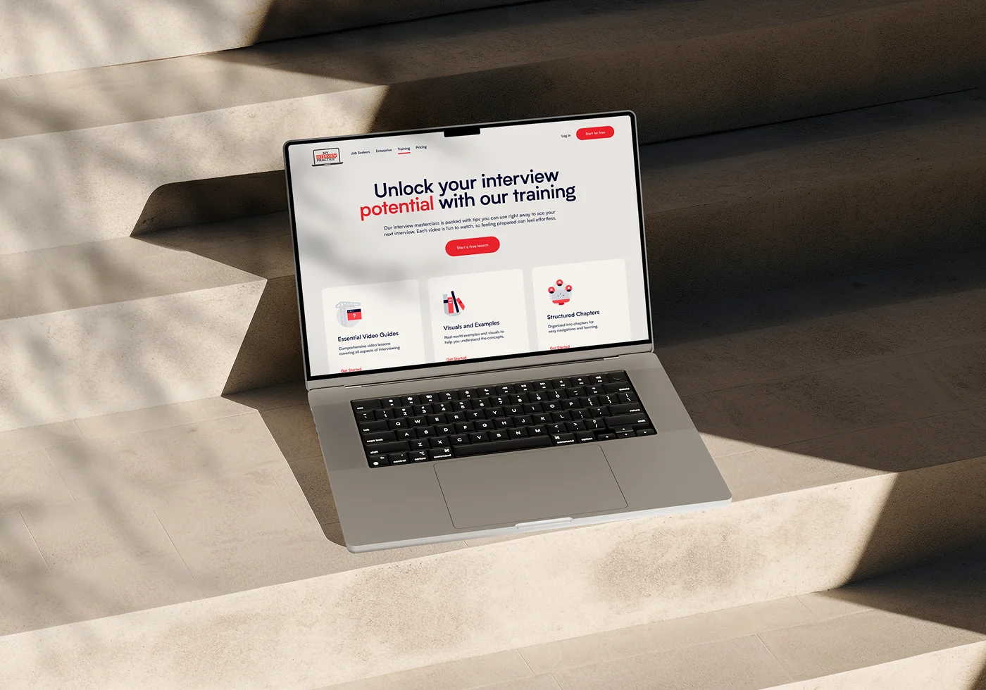 laptop mockup training hero
