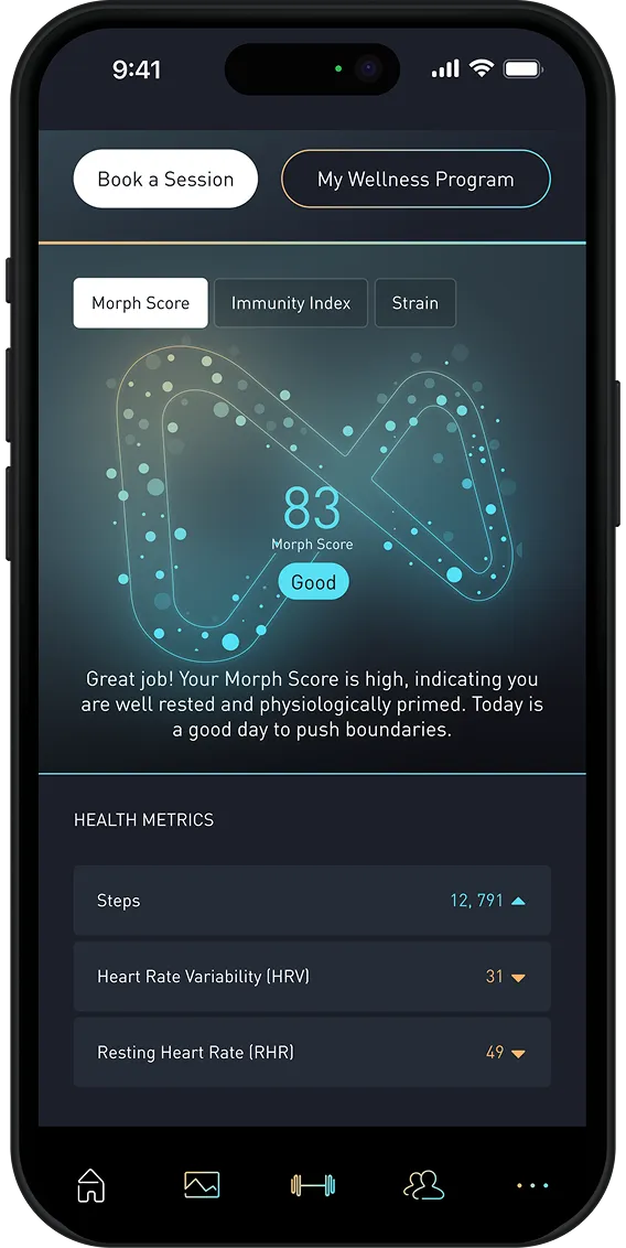 Health score mobile screen