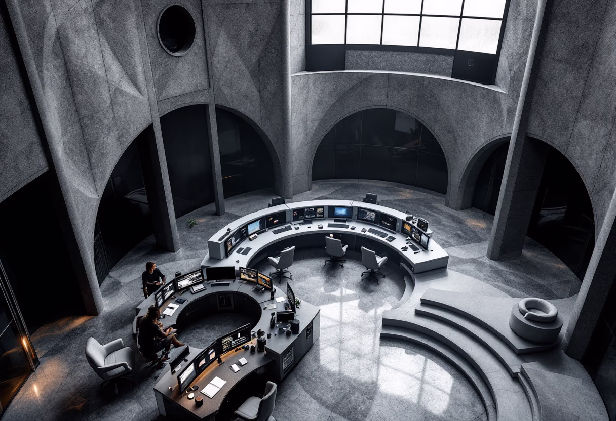 image of a traffic control center (for a mobility and transportation)