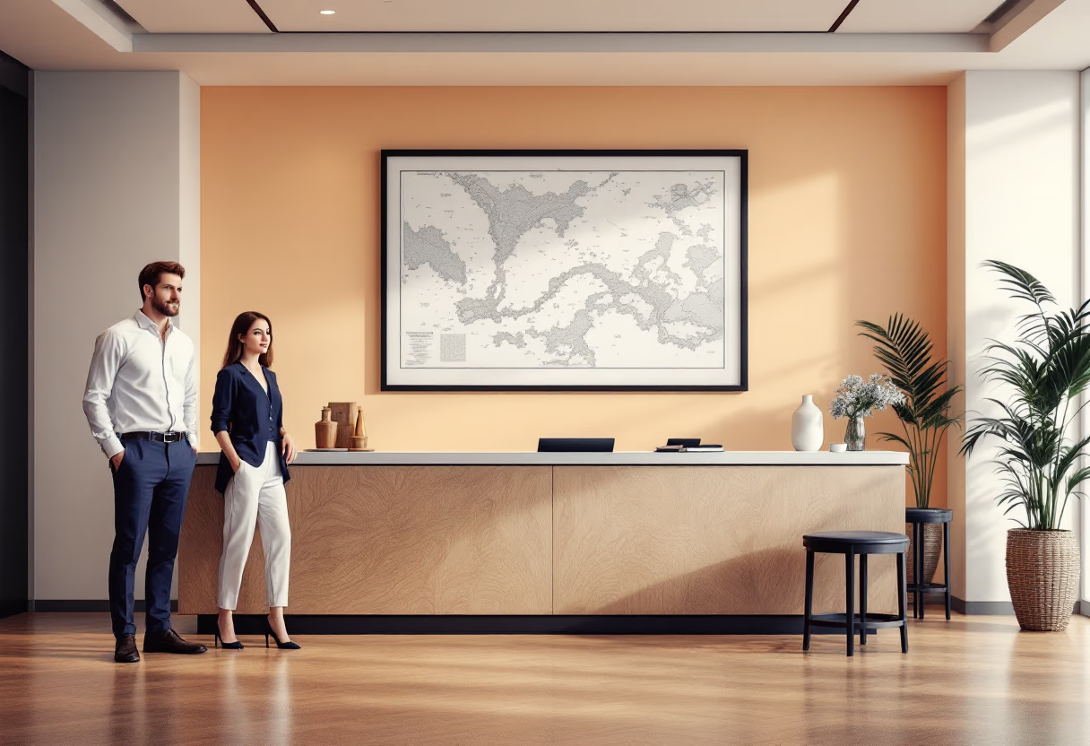 image of office reception area (for a maritime service)
