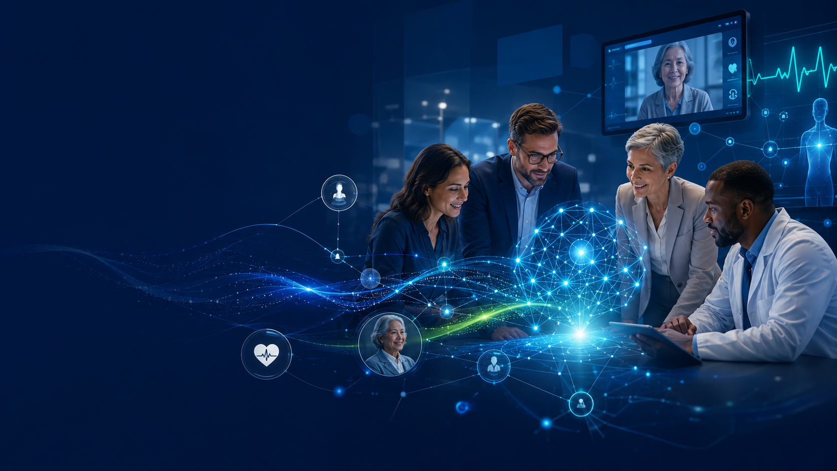 AI-enabled telemedicine workflow and people adoption