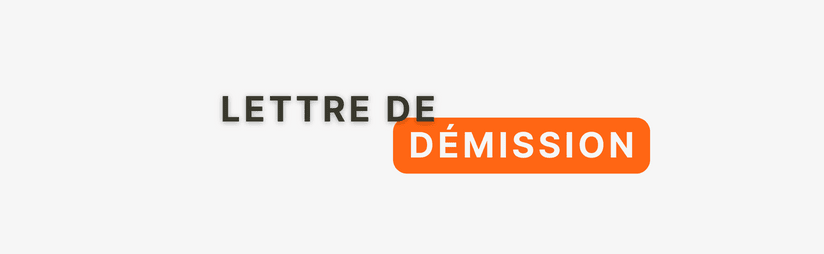 Exemple de lettre de démission pour un avocat