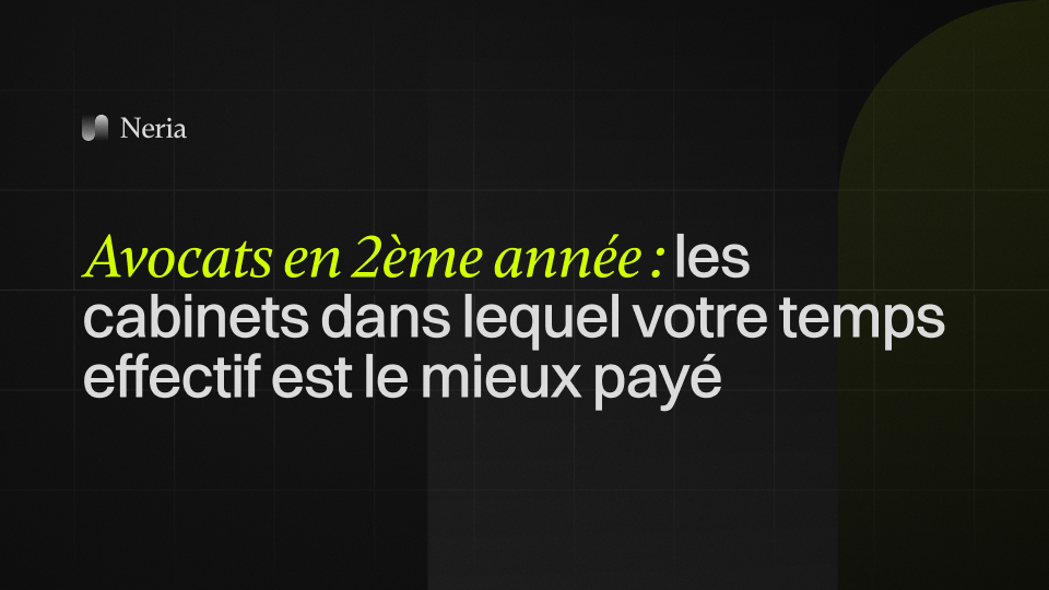 Miniature Avocat en 2ème année : les cabinets dans lequel votre temps effectif est le mieux payé