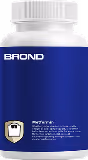 White bottle with a blue label featuring the brand name 'BROND' and text describing 'Metformin' dietary supplement.