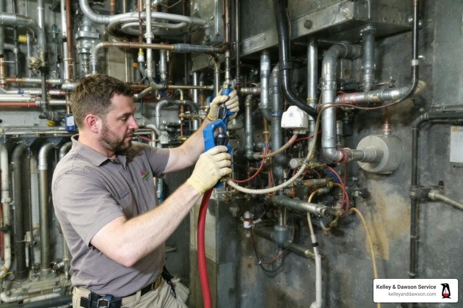 infographic showing 5 warning signs your furnace needs immediate professional attention: yellow or flickering pilot light, cold air blowing from vents, strange banging or scraping noises, sudden spike in energy bills, and frequent on-off cycling - heating service in andover, ks infographic showing 5 warning signs your furnace needs immediate professional attention: yellow or flickering pilot light, cold air blowing from vents, strange banging or scraping noises, sudden spike in energy bills, and frequent on-off cycling - heating service in andover, ks