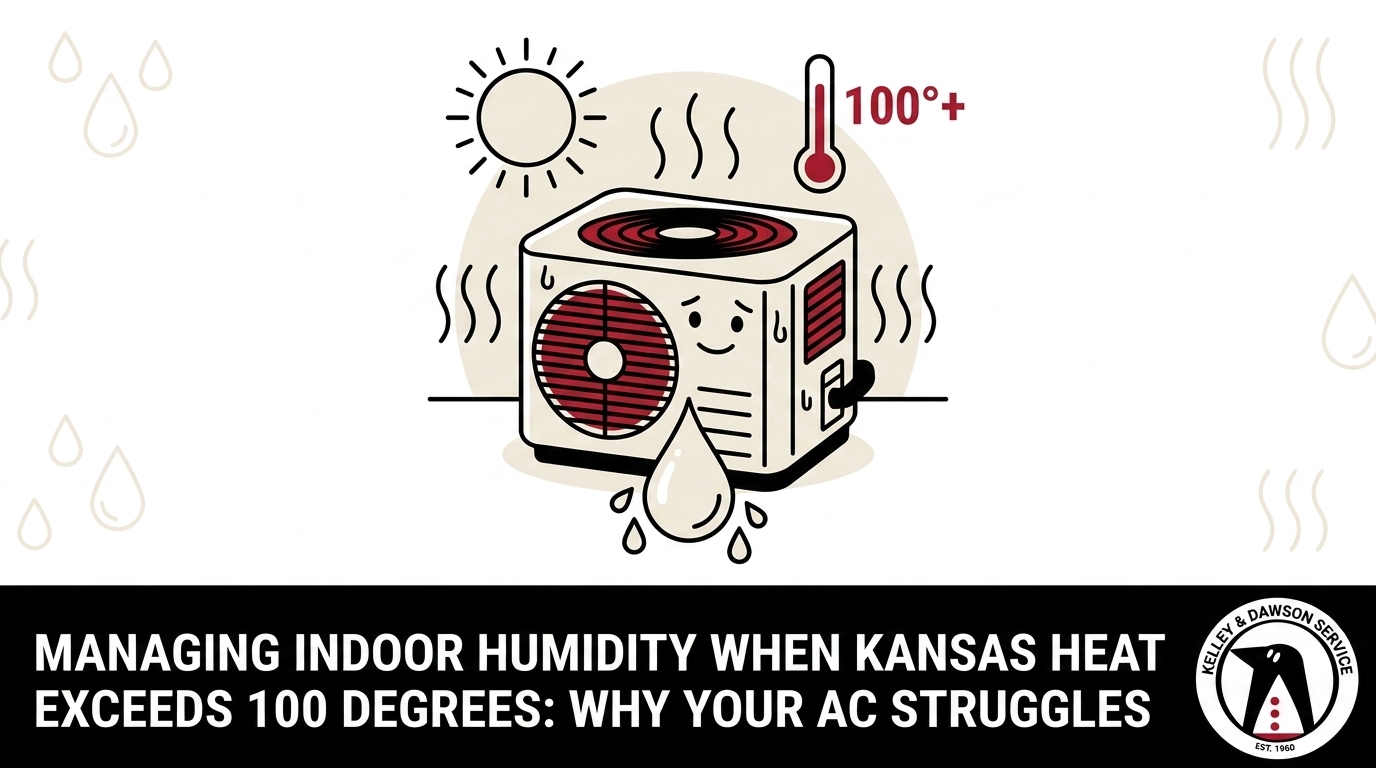 Managing Indoor Humidity When Kansas Heat Exceeds 100 Degrees: Why Your AC Struggles — featured image