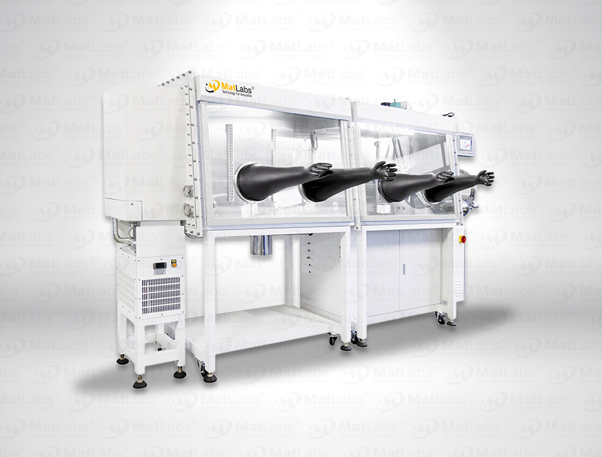 4 Port Double Station Glove Box