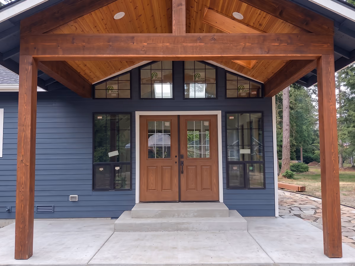 Sunroom addition for a happy client