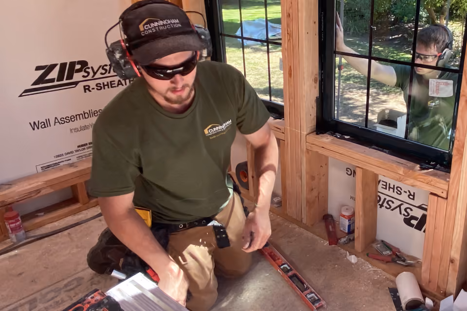 Josh working