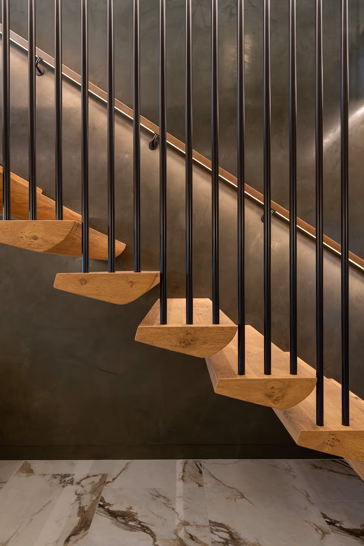 Floating stairs. 