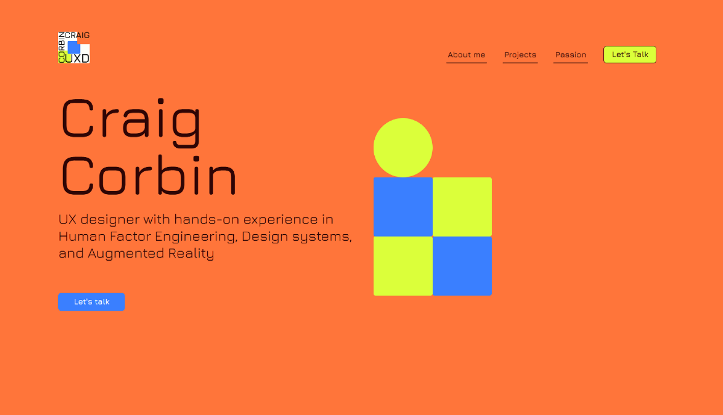 Webflow site portfolio for Ux designer