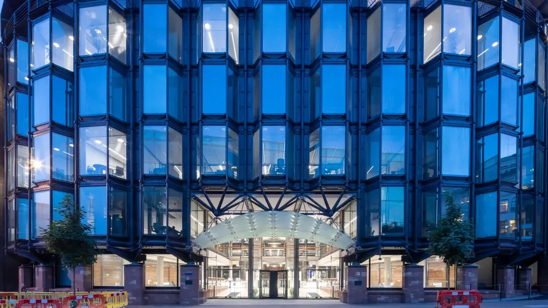 Professionals collaborating in a digital workspace | Exhibit B