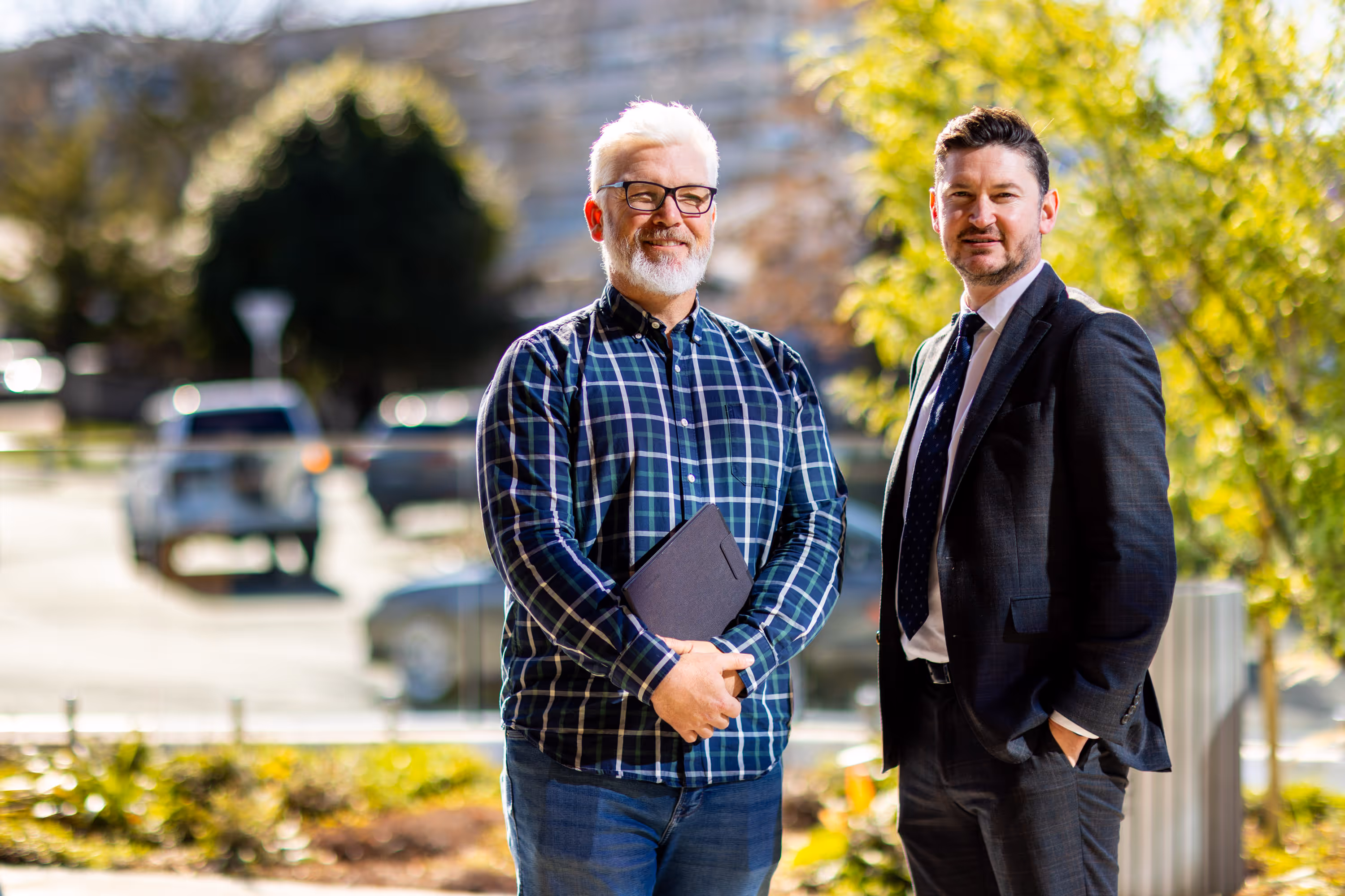 Matt Whalen & Philip Walsh of Kiwi Lift who provide forklift hire, sales, and servicing across New Zealand. 