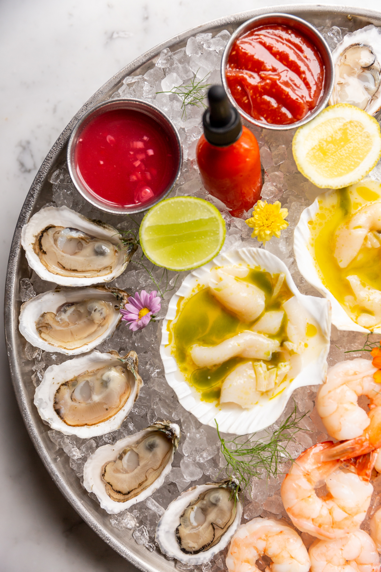 food photography of oysters at Drayton Hotel 