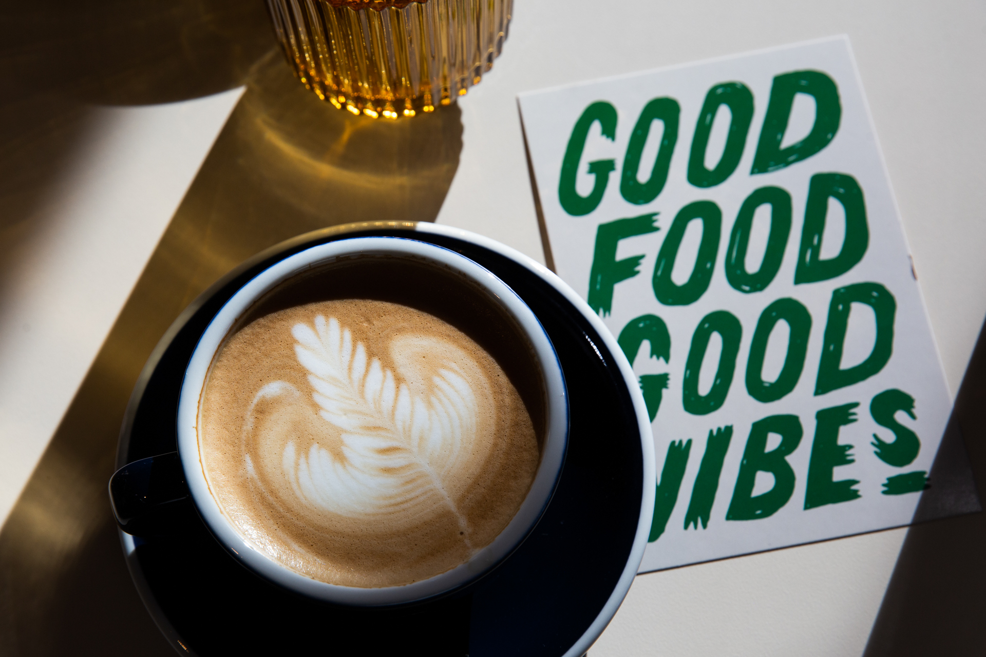 lifestyle photography of coffee at Two Hands in Nashville, TN 