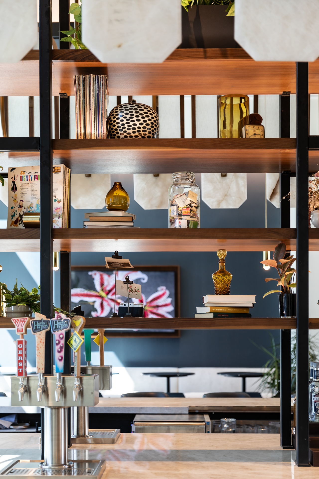 commercial photography of the bar at Tempo Nashville