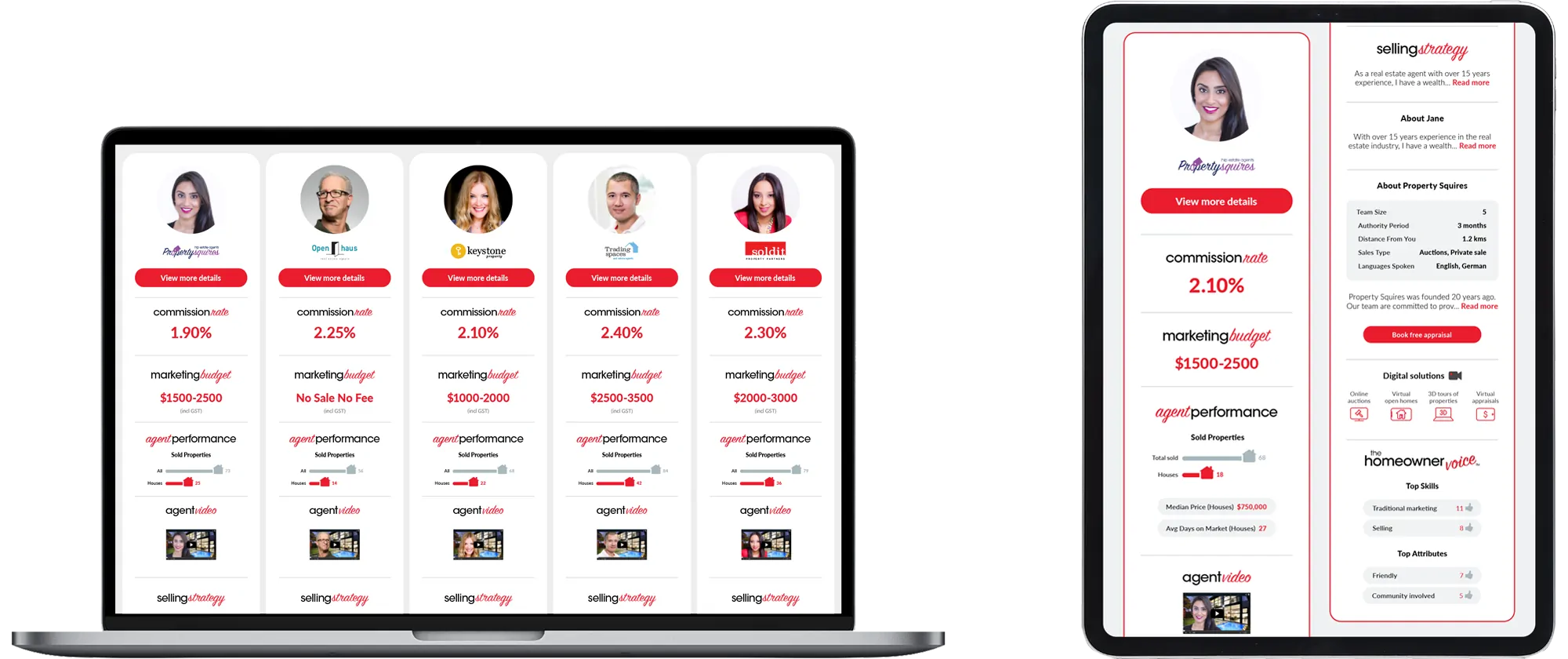 The local agent finder agent listing application