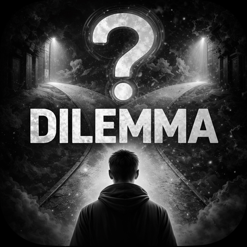 Dilemma icon - grey