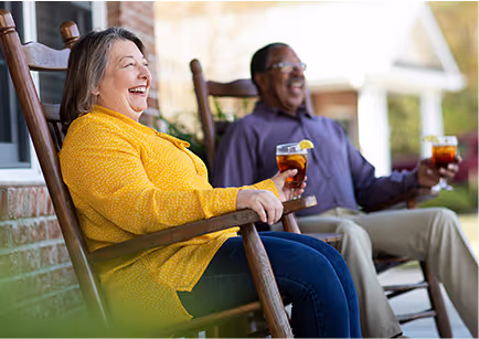 Residents enjoying their time outside at The Village at Woods Edge