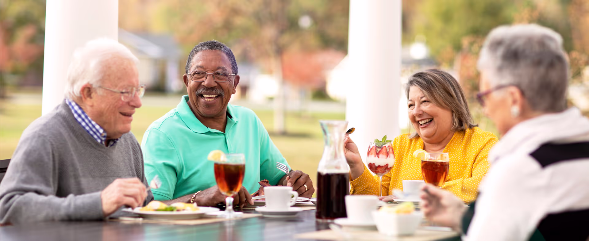 Porch and Grill at The Village at Woods Edge in Franklin, VA.
