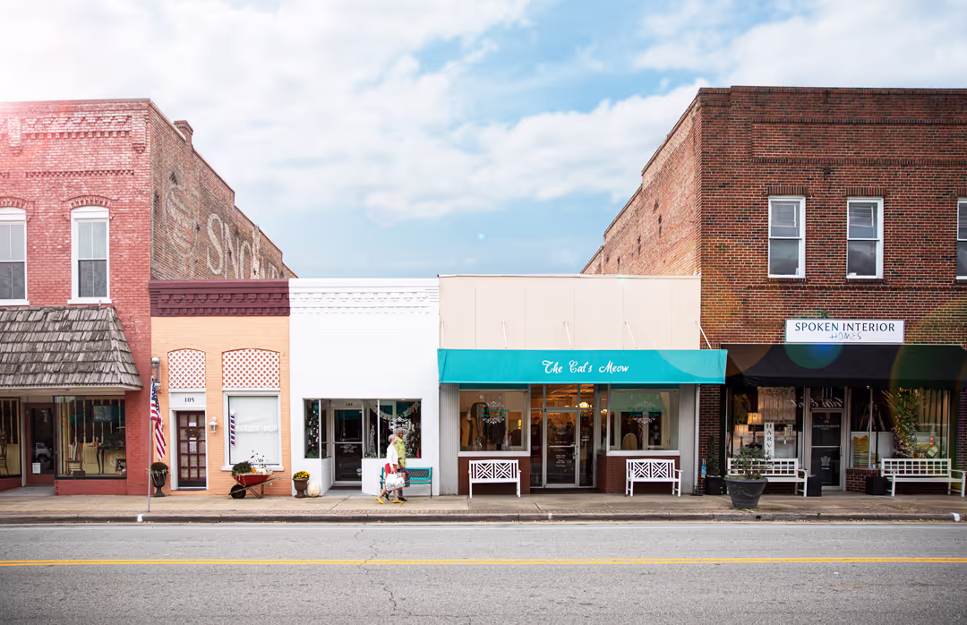 The community and local area near The Village at Woods Edge.
