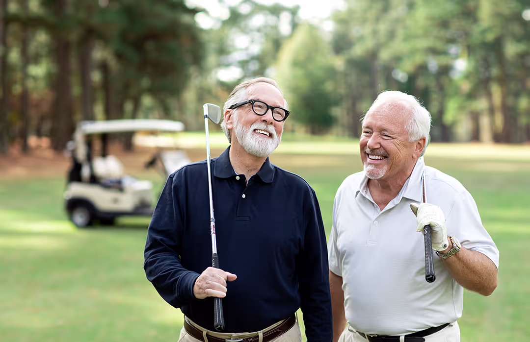 Residents enjoying golf together in the local area of Franklin, VA.