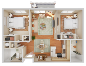 2 BEDROOM TRADITIONAL