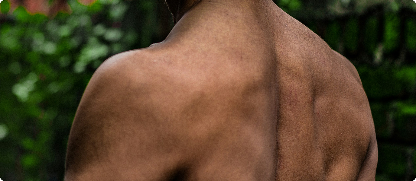 Toned, defined, and healthy looking back 
