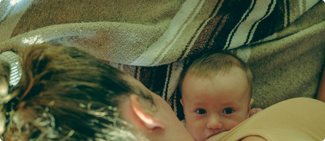 Mother with baby