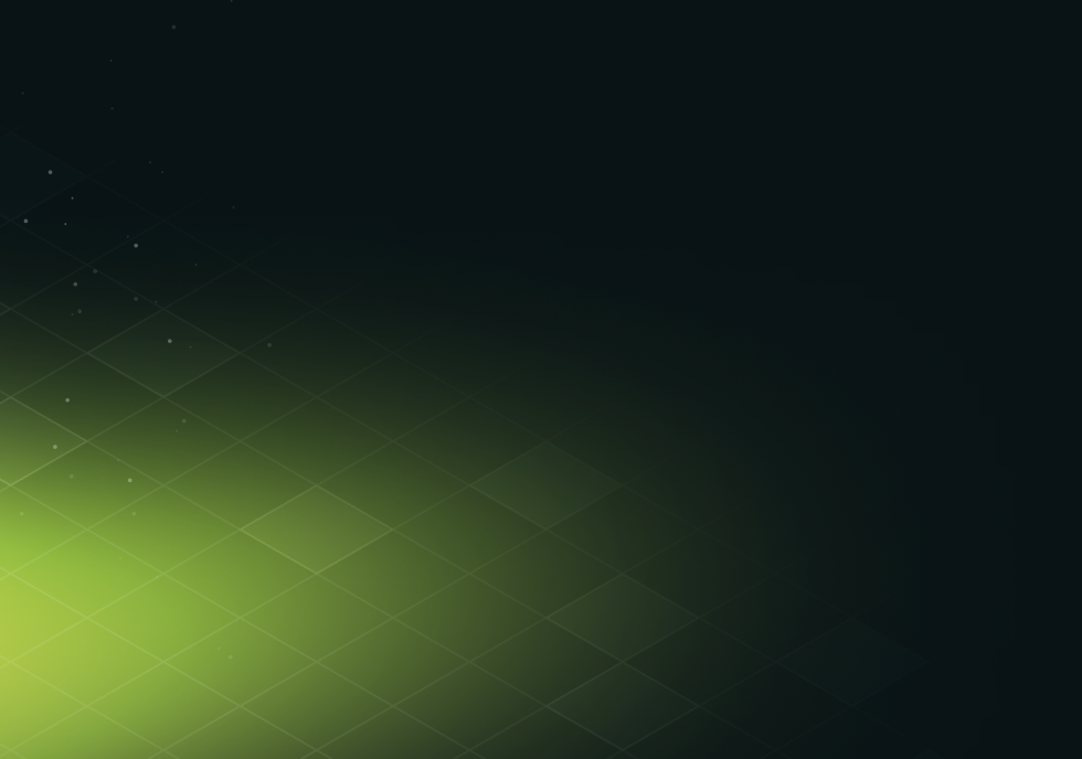 Green light and grid of the feature card.