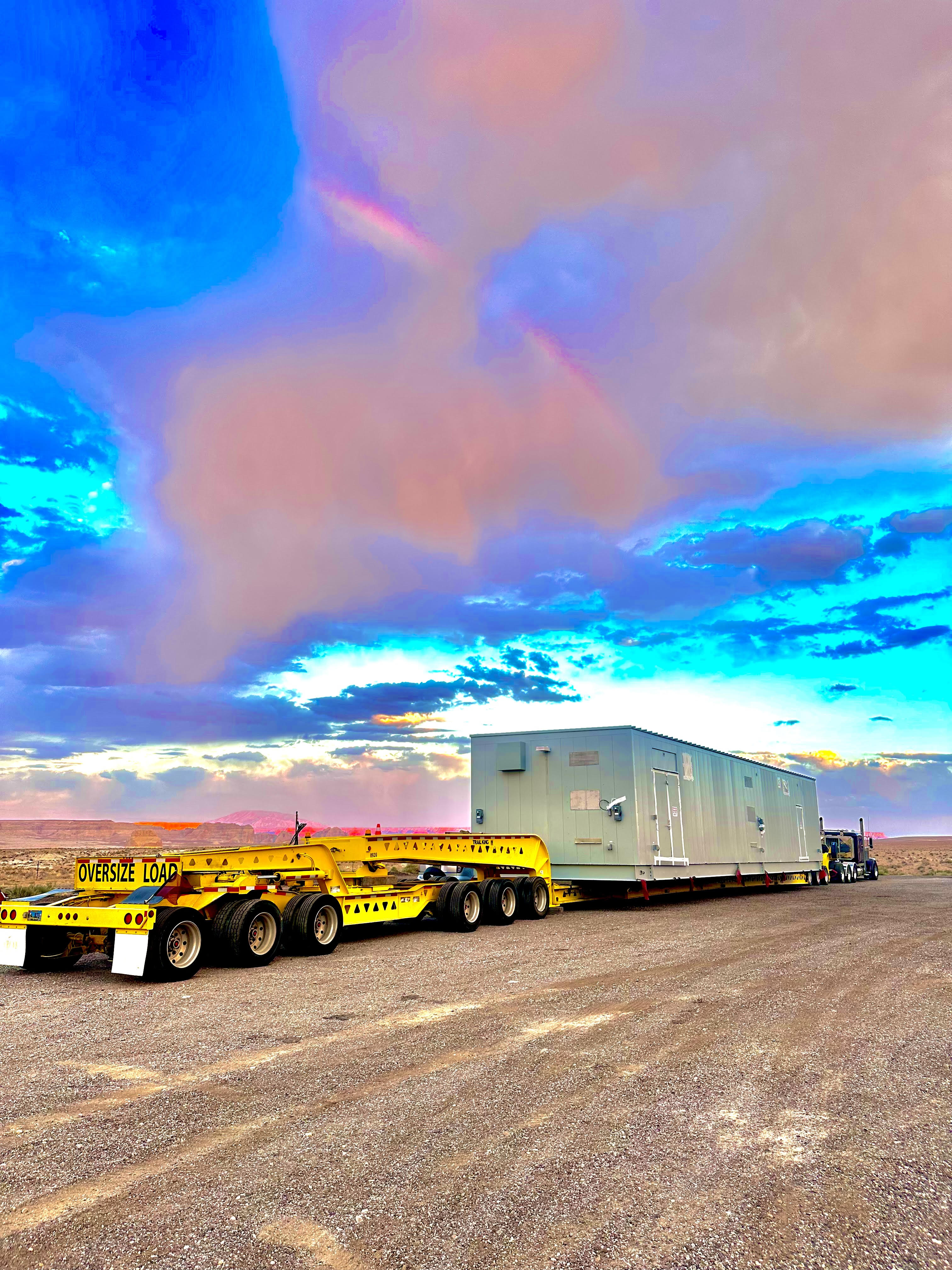 image of truck on the road