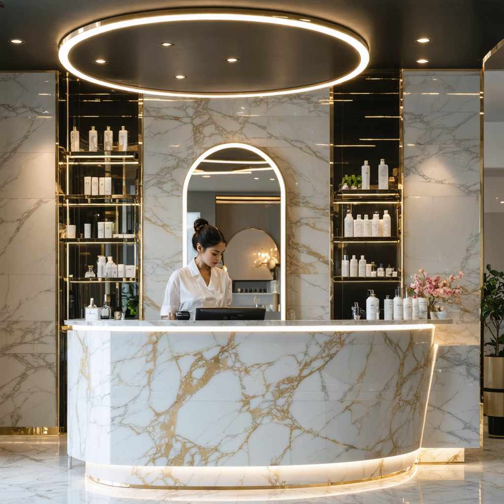 Boutique reception desk 