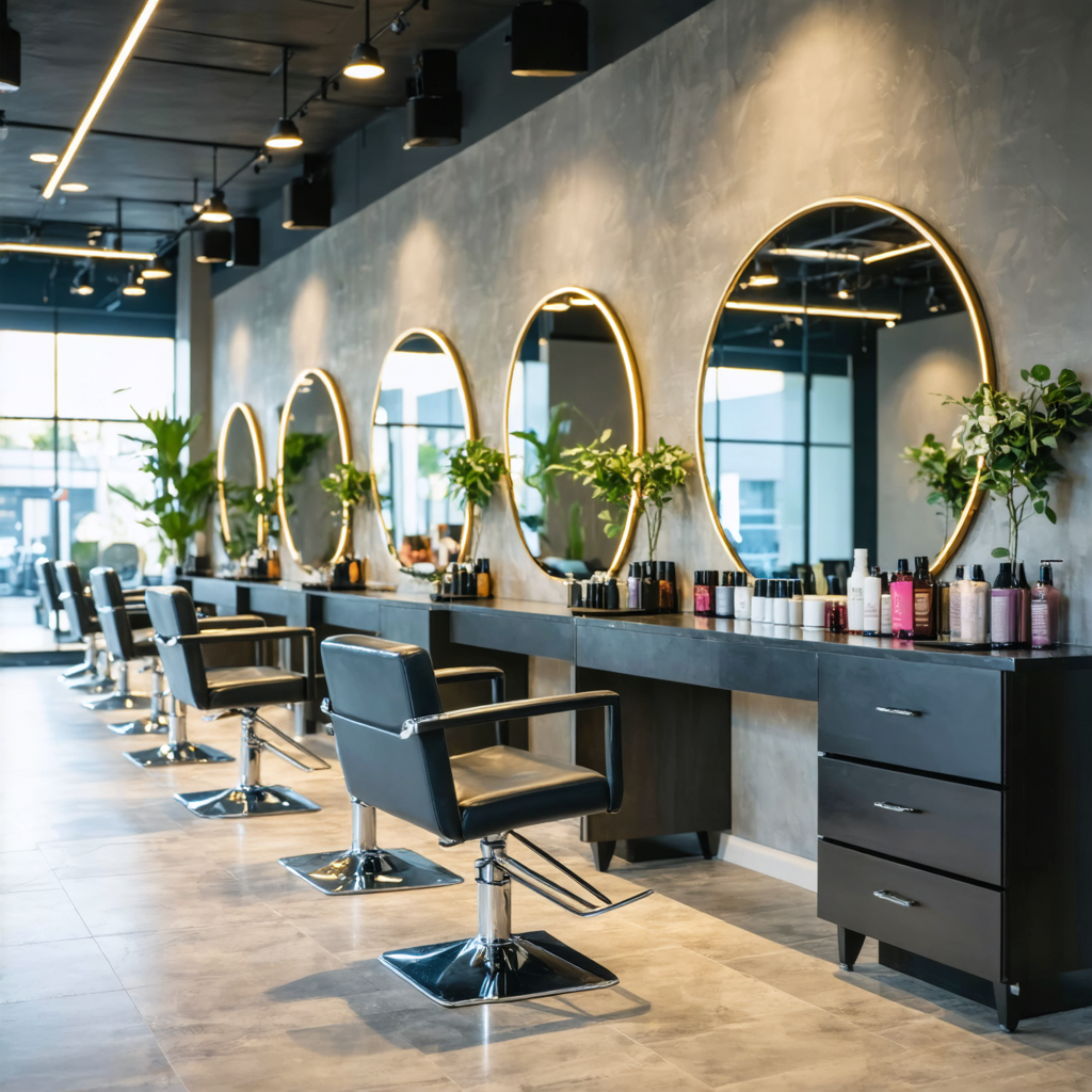 Franchised business salon