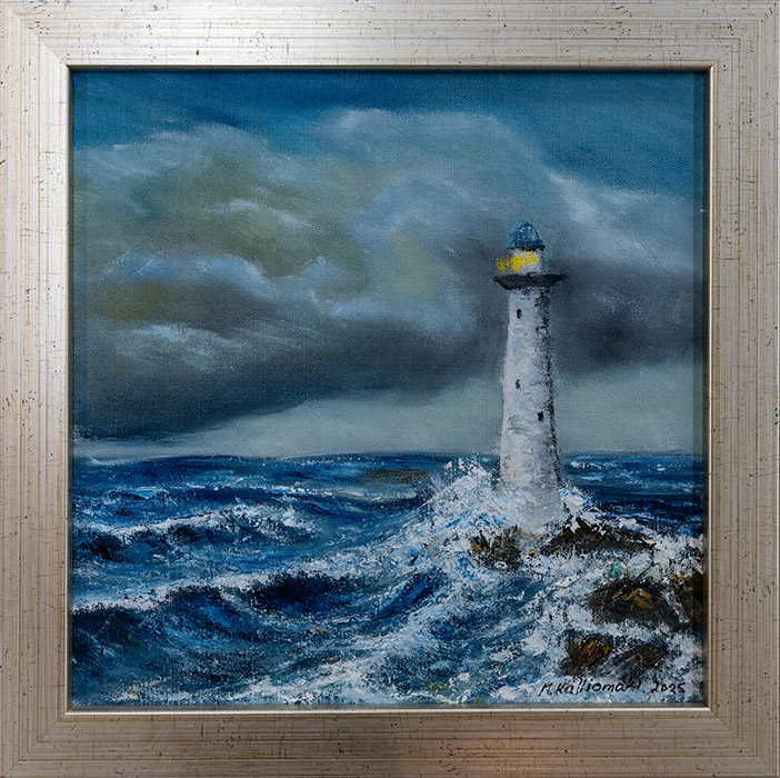 Mauri Kalliomäki oil painting of sea and ship