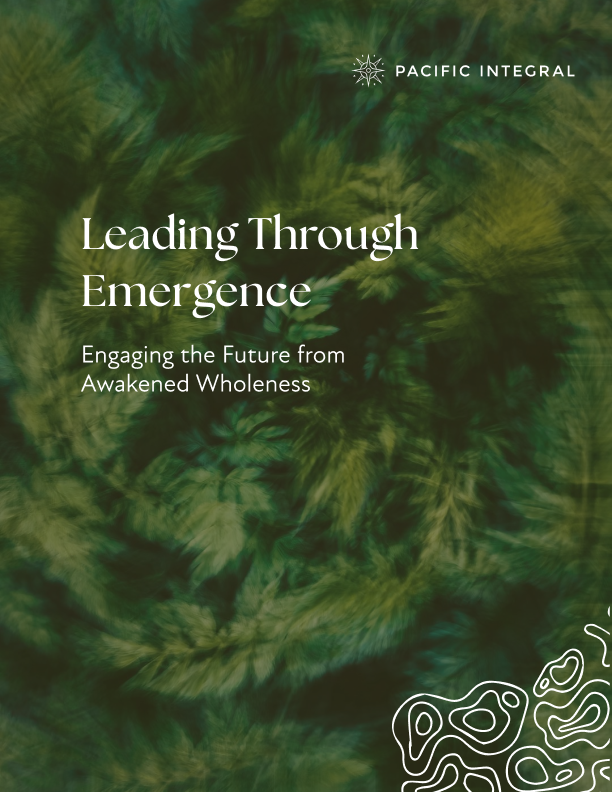 Leading through Emergence: Engaging the Future from Awakened Wholeness