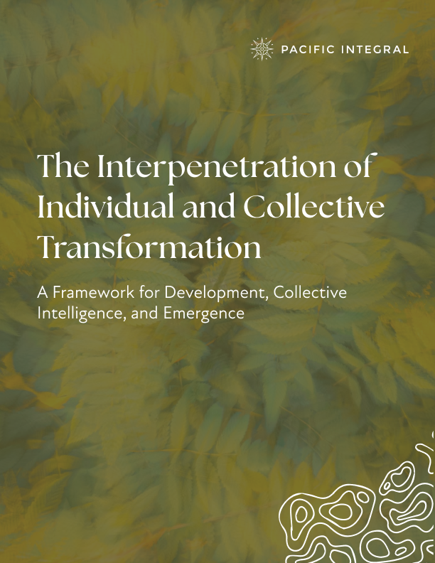 The Interpenetration of Individual and Collective Transformation: A Framework for Development, Collective Intelligence, and Emergence