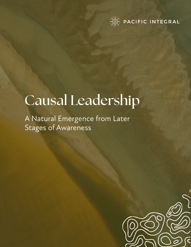 Causal Leadership: A Natural Emergence from Later Stages of Awareness