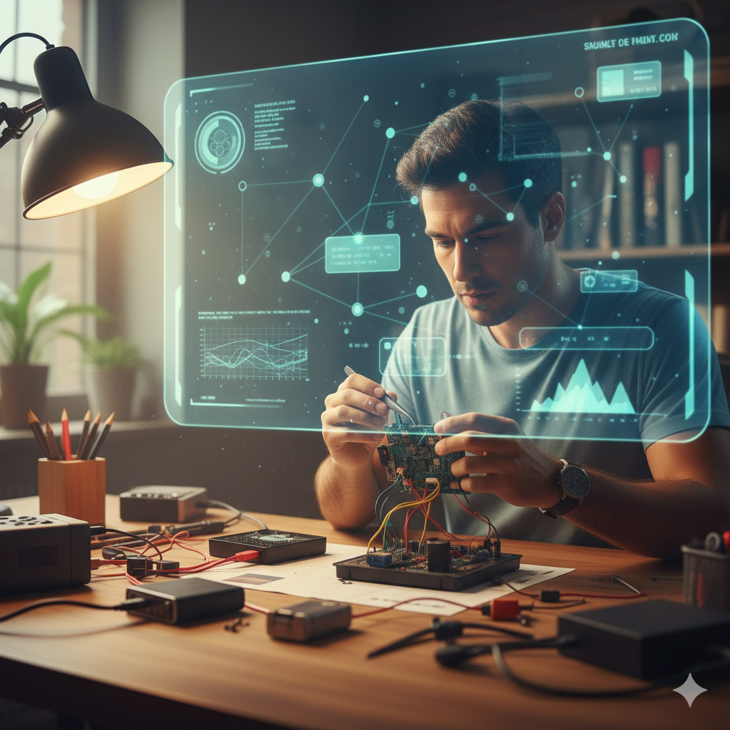 [background image] image of a futuristic laboratory setting (for a ai biotech company)